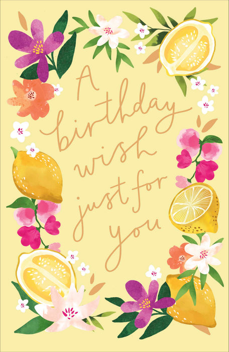 Floral Celebrations Birthday Card for Conv, Conv Design