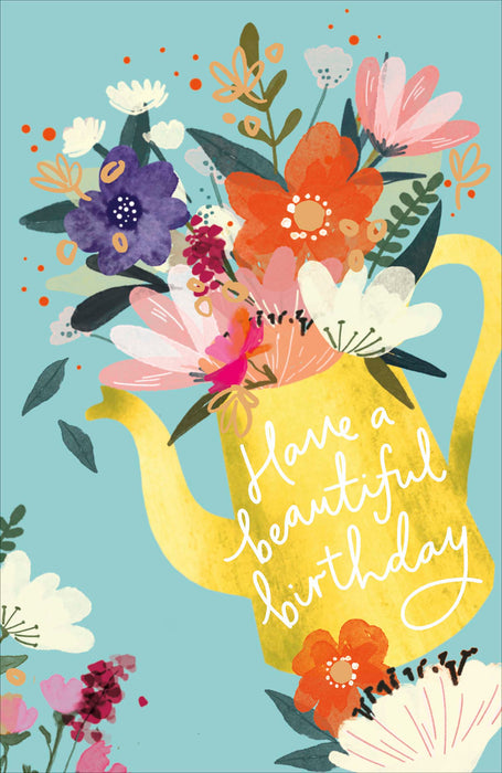 Floral Celebrations Birthday Card for Conv, Conv Design