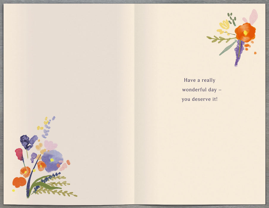Floral Celebrations Open Card for Conv, Conv Design