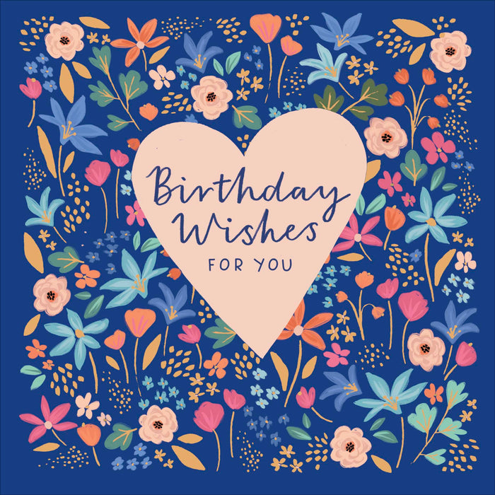 Daisy Blue Birthday Card for Conv, Conv Design