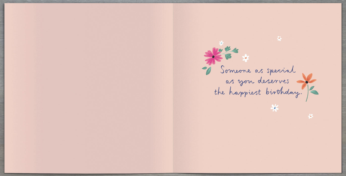 Daisy Blue Birthday Card for Conv, Conv Design