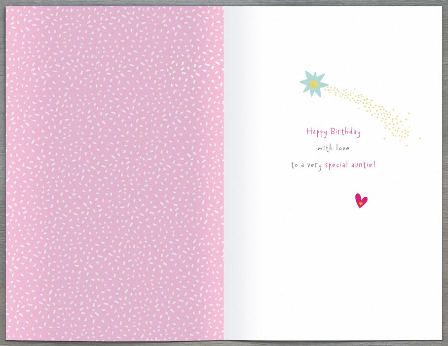Carlton Birthday Card for Auntie, Conv Design