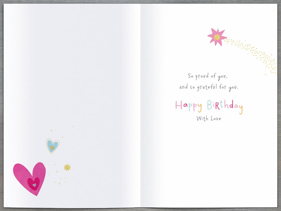 Carlton | Birthday Card Granddaughter | Happy Birthday Gifts | Her, Girls, Women | With Envelope