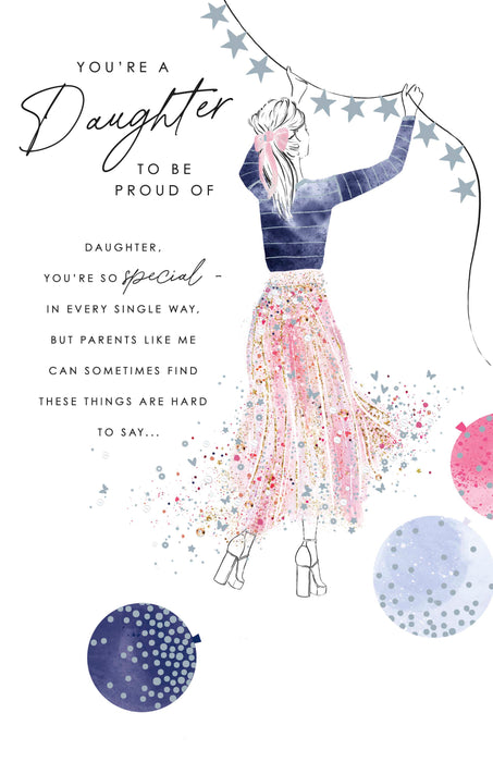 Beautiful | Birthday Card Daughter | Happy Birthday Gifts | Her, Girls, Women | With Envelope