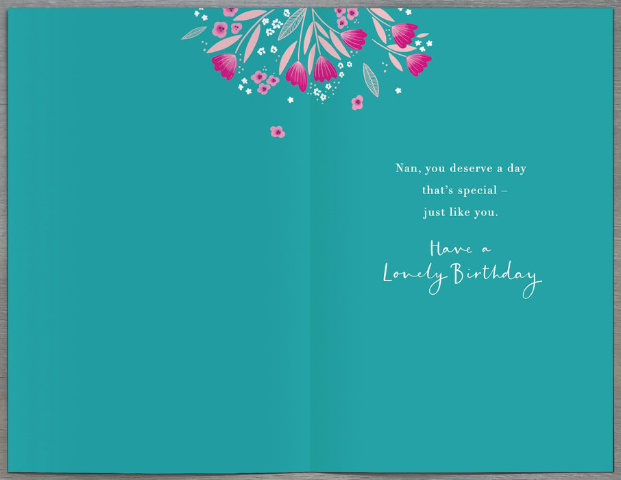 Gibson Birthday Card for Nan, Conv Design