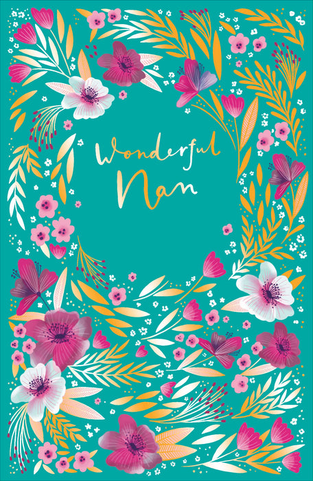 Gibson Birthday Card for Nan, Conv Design