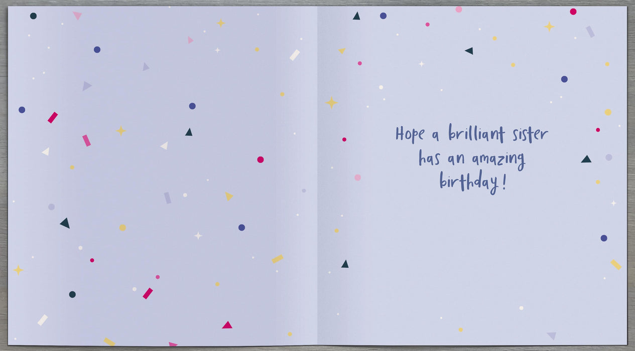 Carlton Birthday Card for Sister, Conv Design