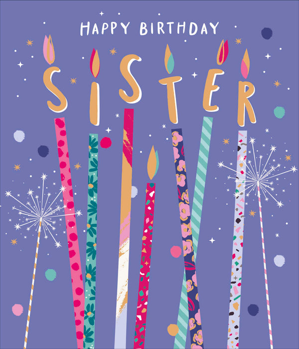 Carlton Birthday Card for Sister, Conv Design