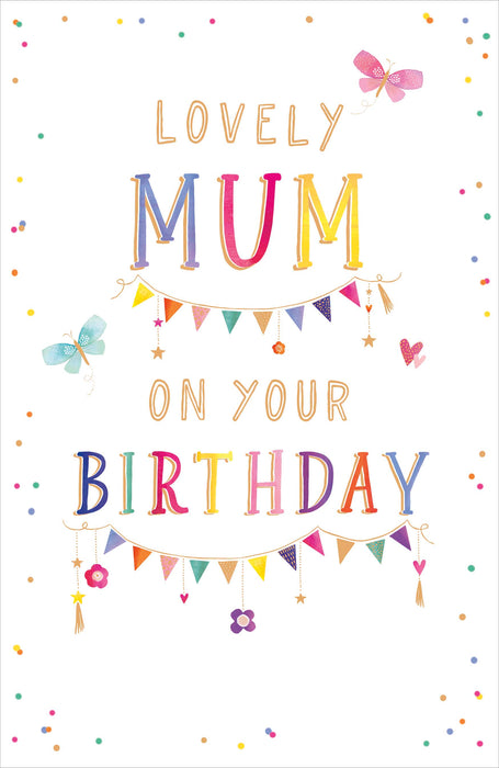 Gibson | Birthday Card Mum | Happy Birthday Gifts | Her, Girls, Women | With Envelope