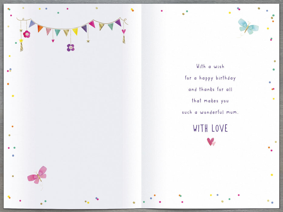 Gibson | Birthday Card Mum | Happy Birthday Gifts | Her, Girls, Women | With Envelope