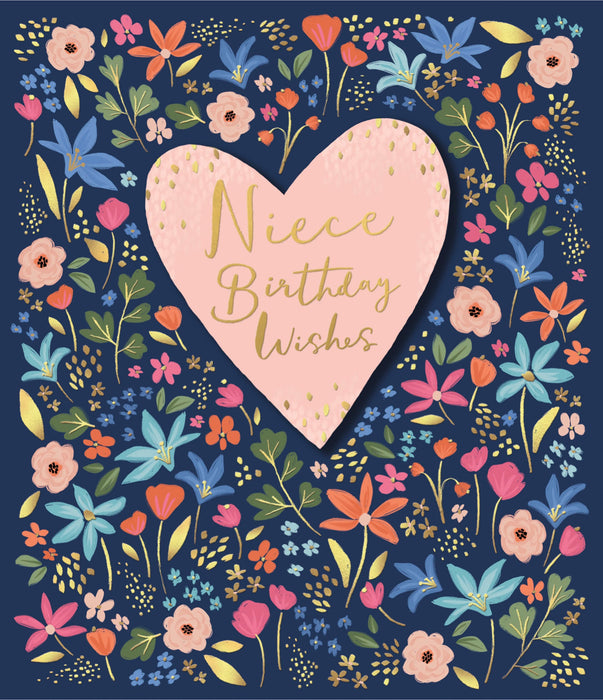 Daisy Blue Birthday Card for Niece, Conv Design