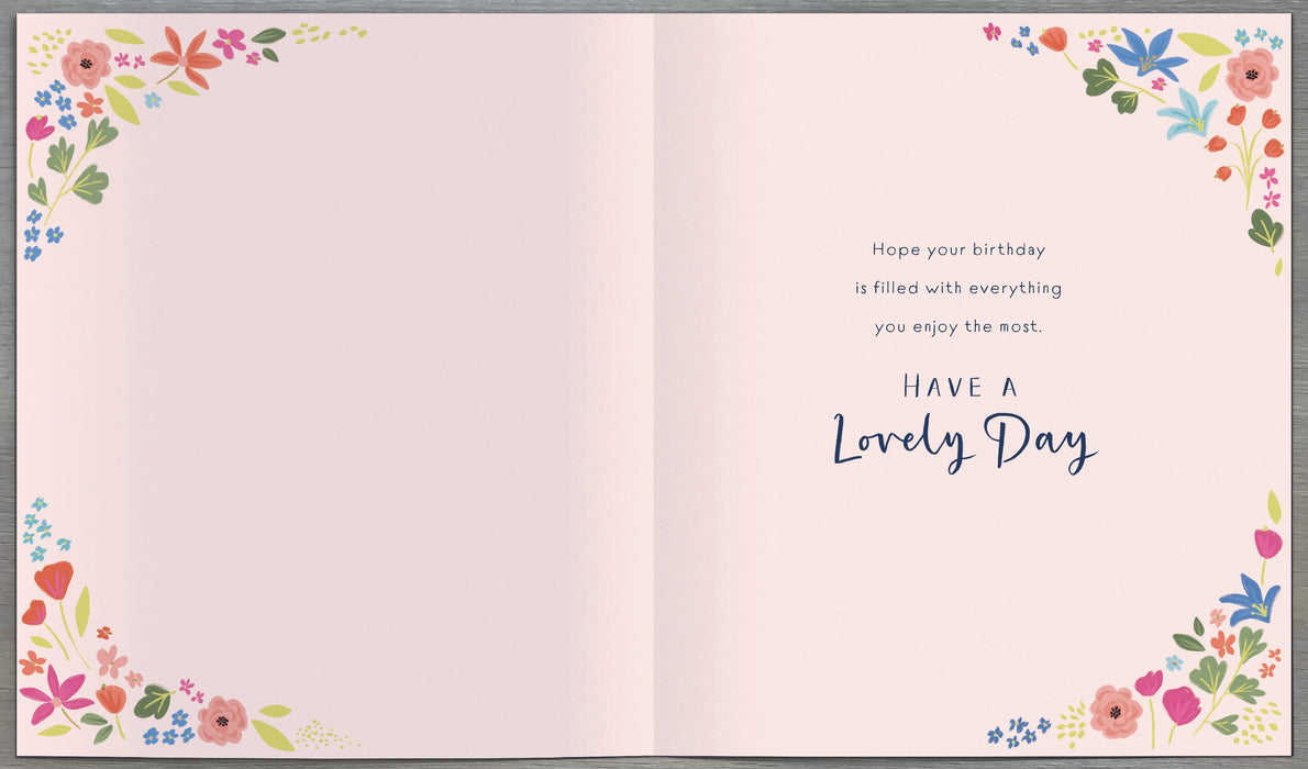 Daisy Blue Birthday Card for Niece, Conv Design