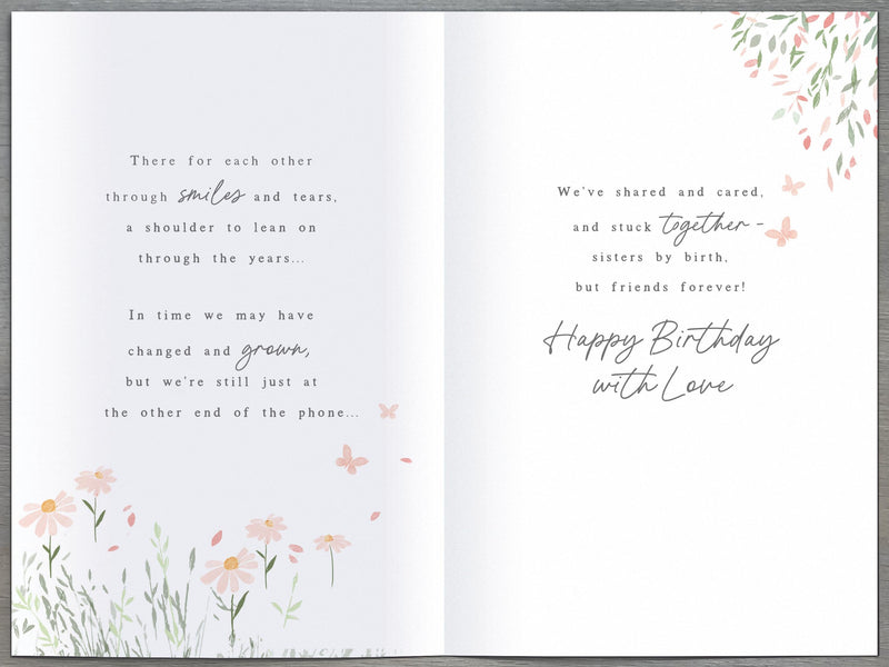 Gibson | Birthday Card Sister | Happy Birthday Gifts | Her, Girls, Women | With Envelope