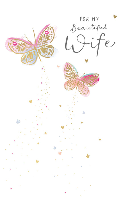 Gibson | Birthday Card Wife | Happy Birthday Gifts | Her, Girls, Women | With Envelope