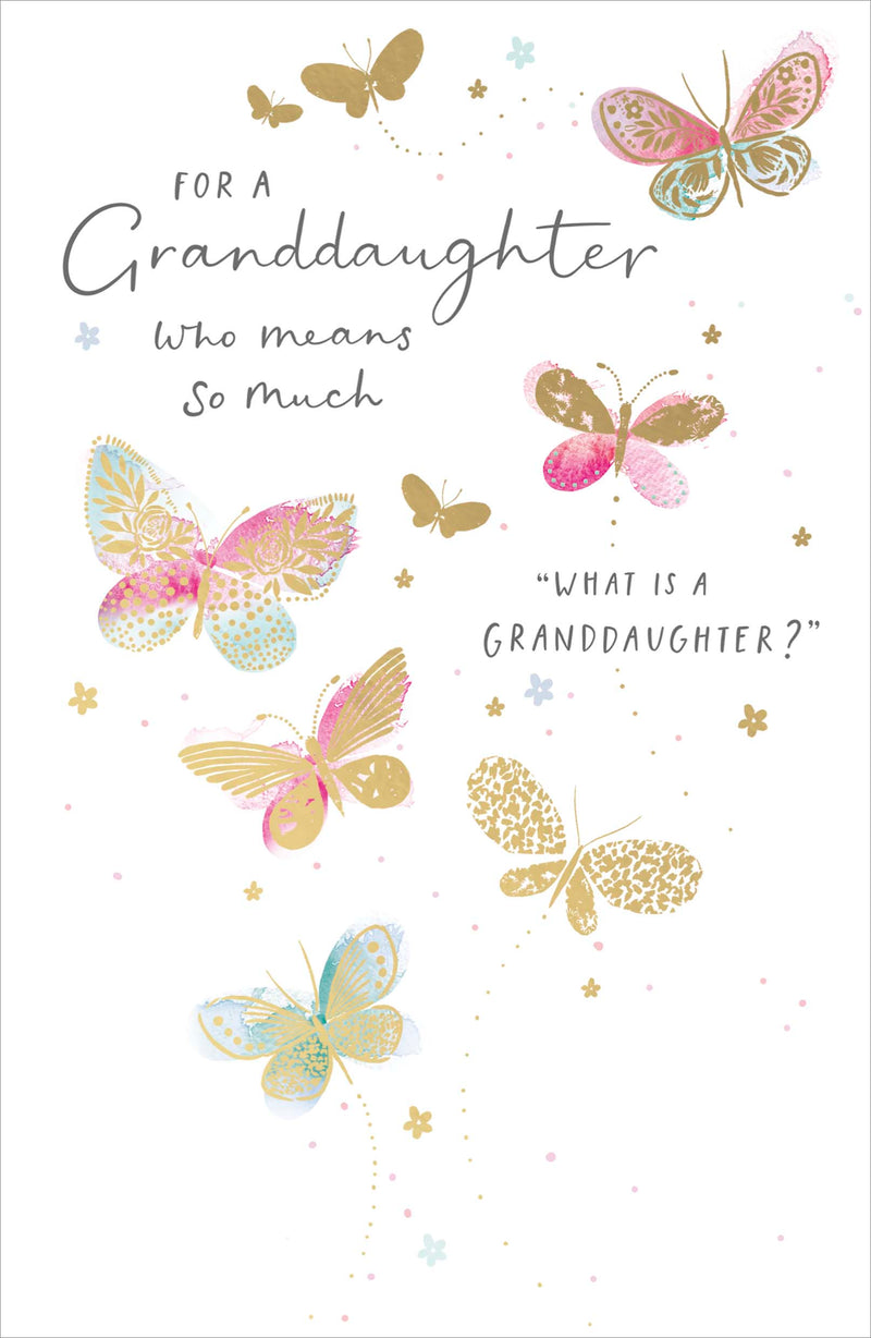Gibson | Birthday Card Granddaughter | Happy Birthday Gifts | Her, Girls, Women | With Envelope