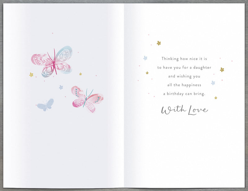 Gibson | Birthday Card Daughter | Happy Birthday Gifts | Her, Girls, Women | With Envelope