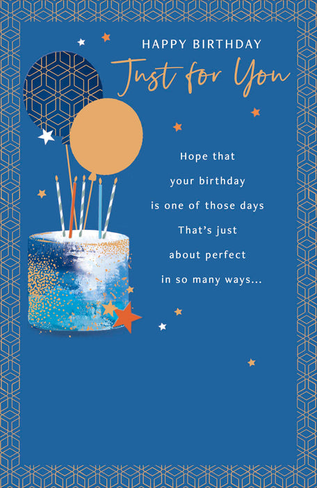 Simply Traditional Birthday Card for Masc, Conv Design