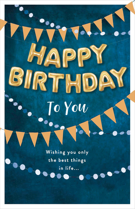 Simply Traditional Birthday Card for Masc, Conv Design