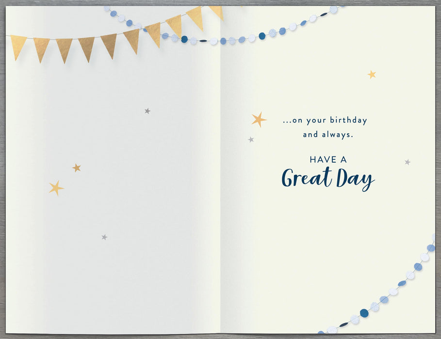 Simply Traditional Birthday Card for Masc, Conv Design