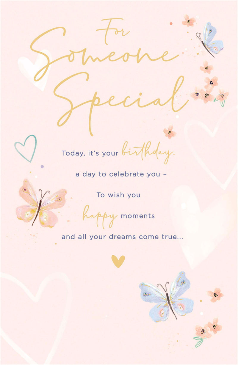 Simply | Birthday Card Someone Special | Happy Birthday Gifts | Traditional Design | With Envelope
