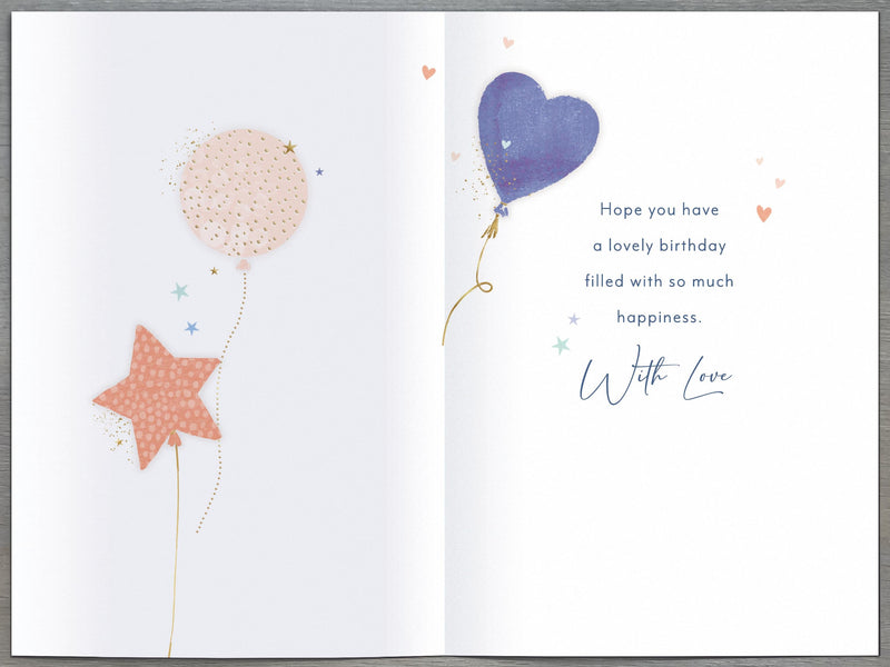 Simply | Birthday Card Granddaughter | Happy Birthday Gifts | Her, Girls, Women | Traditional Design | With Envelope