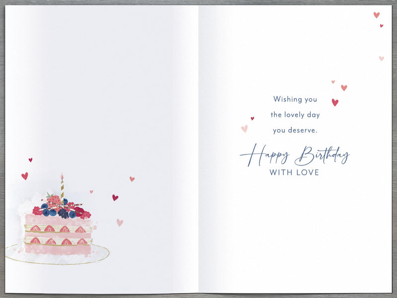 Simply | Birthday Card Sister | Happy Birthday Gifts | Her, Girls, Women | Traditional Design | With Envelope