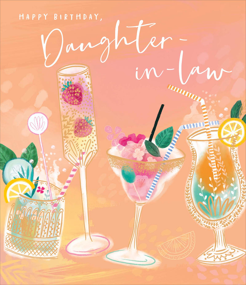 Carlton | Birthday Card Daughter In Law | Happy Birthday Gifts | Her, Girls, Women | With Envelope