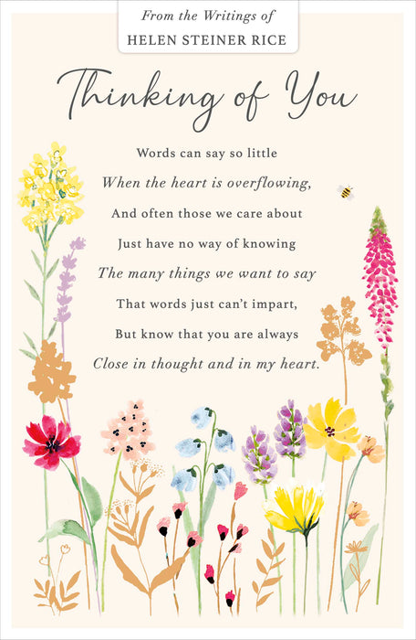 Helen Steiner Rice Open Card for Thinking, Conv Design