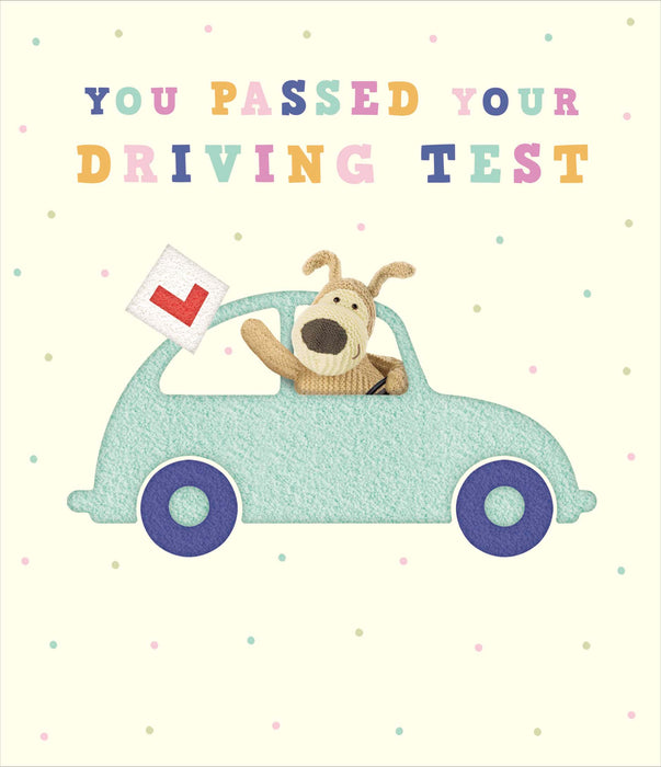 Boofle Congrats Card for Driving, Cute Design