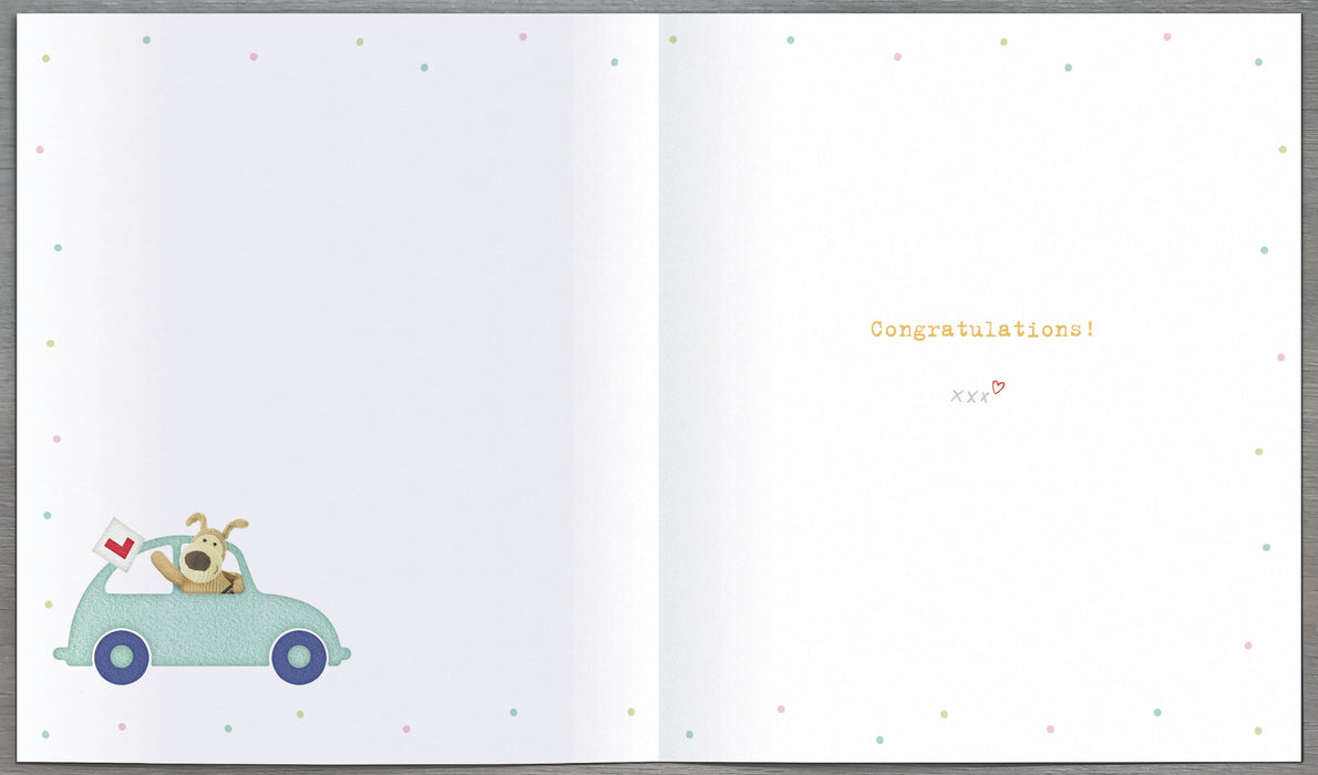 Boofle Congrats Card for Driving, Cute Design