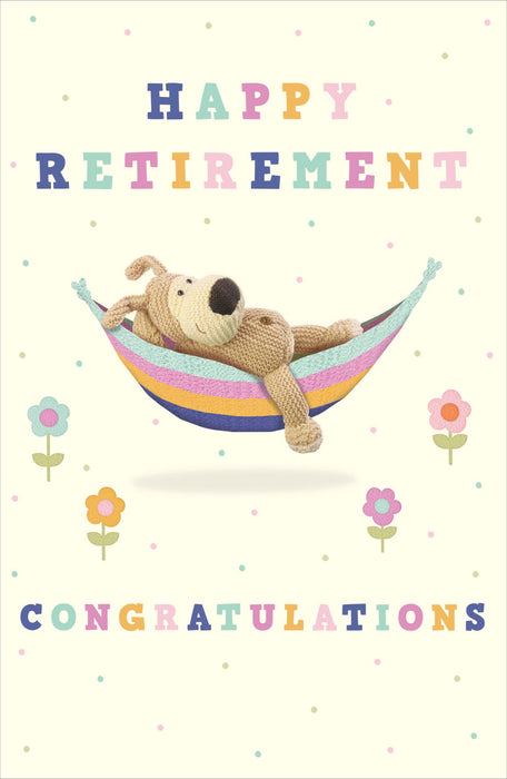 Boofle | Congrats Retirement Cute | Card & Gift | With Envelope