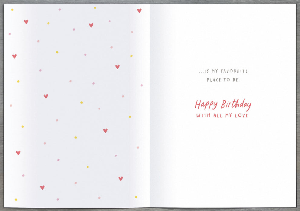 Nutmeg Birthday Card for Wife, Cute Design