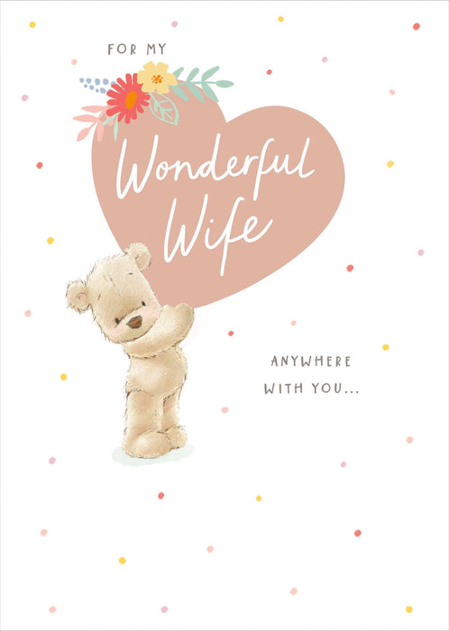 Nutmeg Birthday Card for Wife, Cute Design