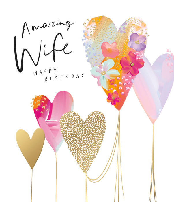 Signature Summer Haze Birthday Card for Wife, Conv Design