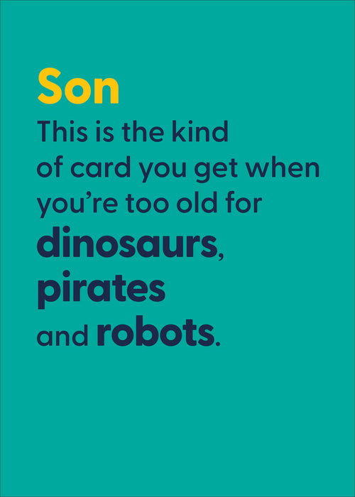 Believe the Type Birthday Card for Son, Hum Design