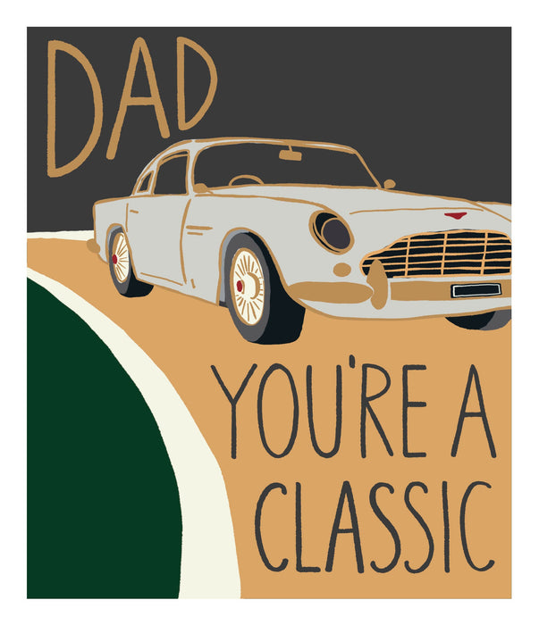 Signature Bordeaux Birthday Card for Dad, Conv Design