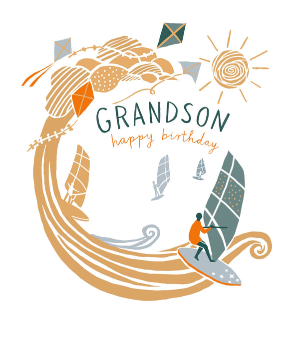 Signature The Good Life Birthday Card for Grandson, Conv Design