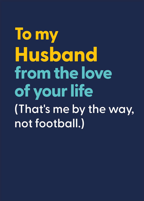 Believe the Type Birthday Card for Husband, Hum Design