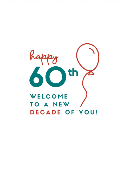 Kindred Age Friendly Vibes Birthday Card for 60th, Conv Design