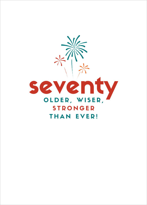 Kindred Age Friendly Vibes Birthday Card for 70th, Conv Design
