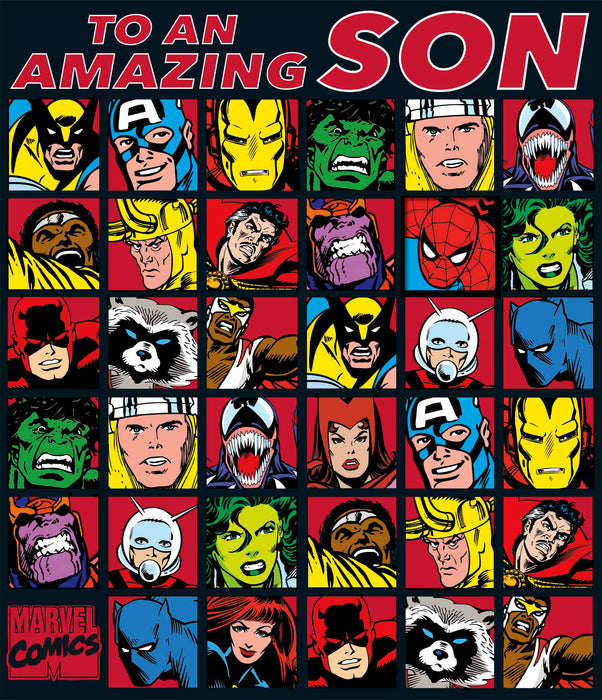 Disney Avengers Birthday Card for Son, Conv Design