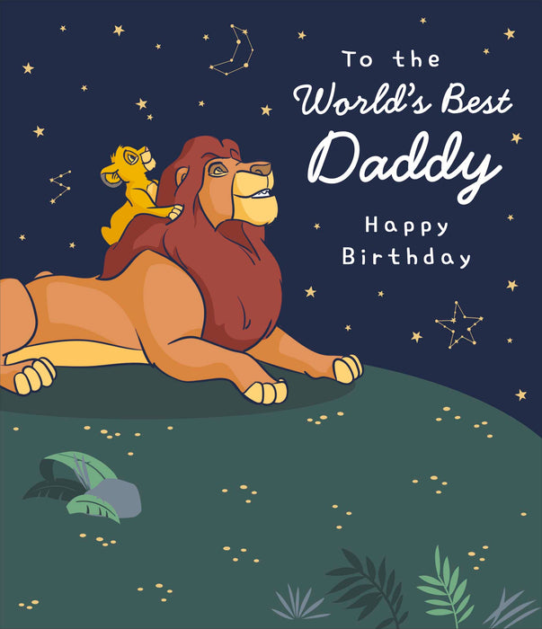 Disney The Lion King Birthday Card for Daddy, Cute Design