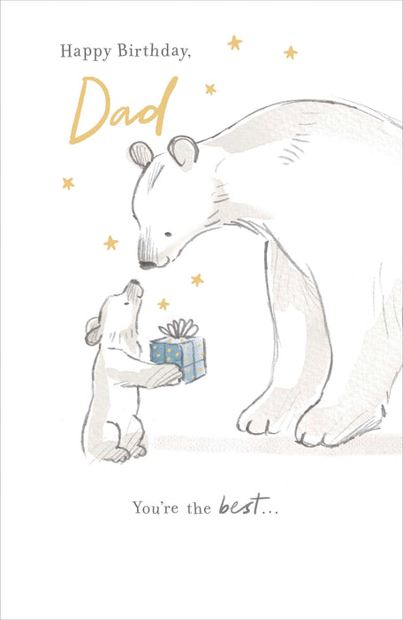 About a Bear Birthday Card for Dad, Cute Design