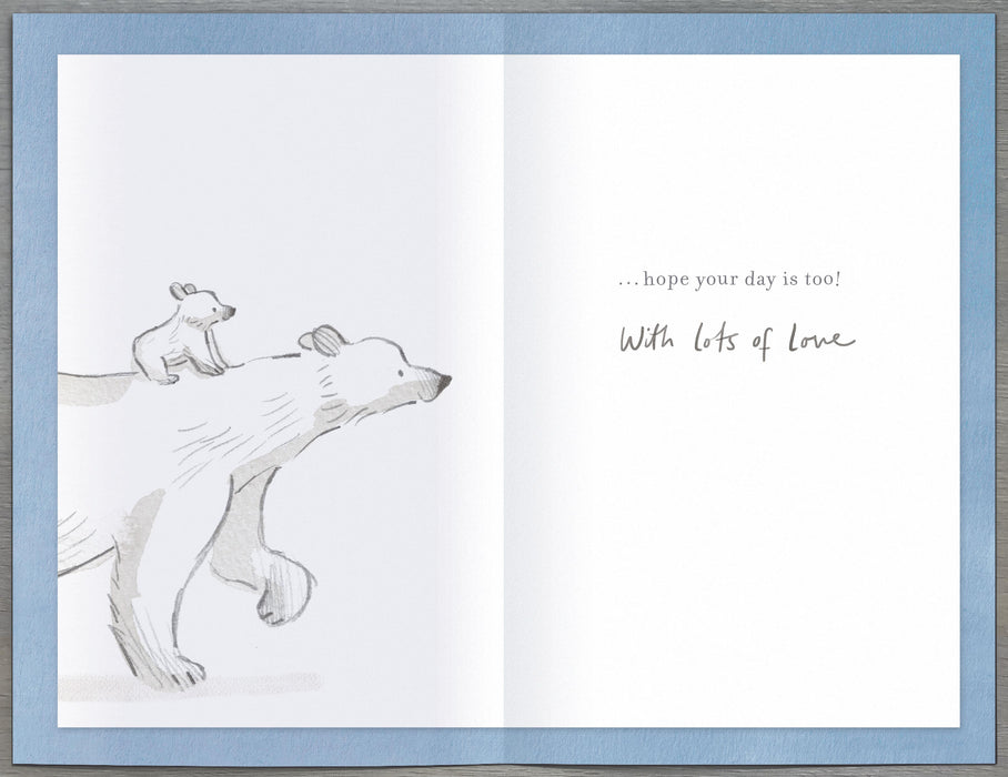 About a Bear Birthday Card for Dad, Cute Design