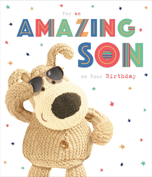 Boofle Birthday Card for Son, Cute Design