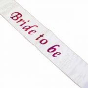 White Bride To Be Sash - Hen Night