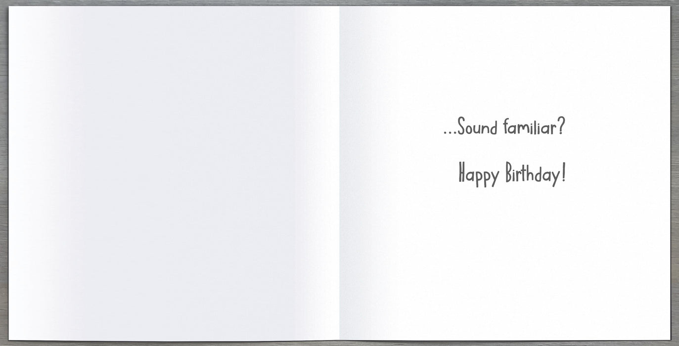 Comedy Wildlife Birthday Card for Husband, Hum Design