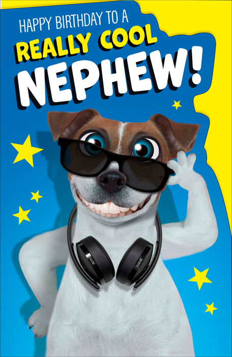 Twisted Whiskers Birthday Card for Nephew, Hum Design