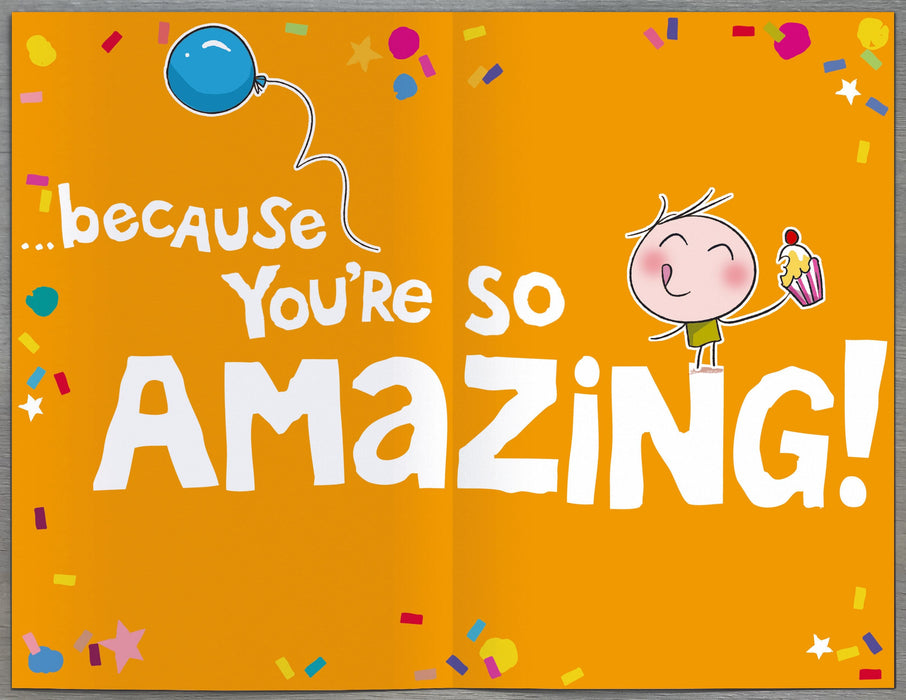 Wigwam Birthday Card for Grandson, Cute Design