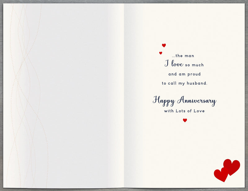 Simply Traditional | Wedding Anniversary Card | Conventional Design | With Envelope